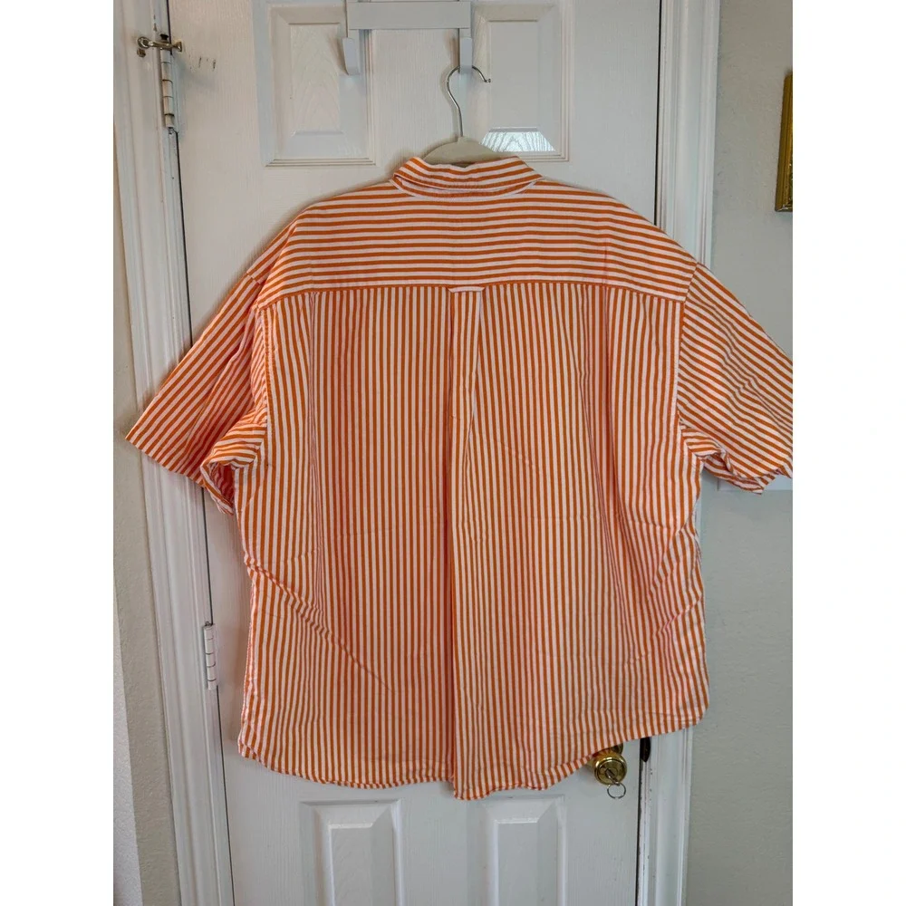 Ox Sport Tennessee Volunteers Orange Stripe Button Down Shirt XXL Game Day